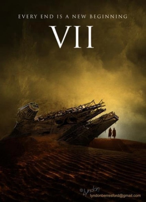 Cartazes de Episódio VII de Star Wars criados pelos fãs.da saga de George Lucas